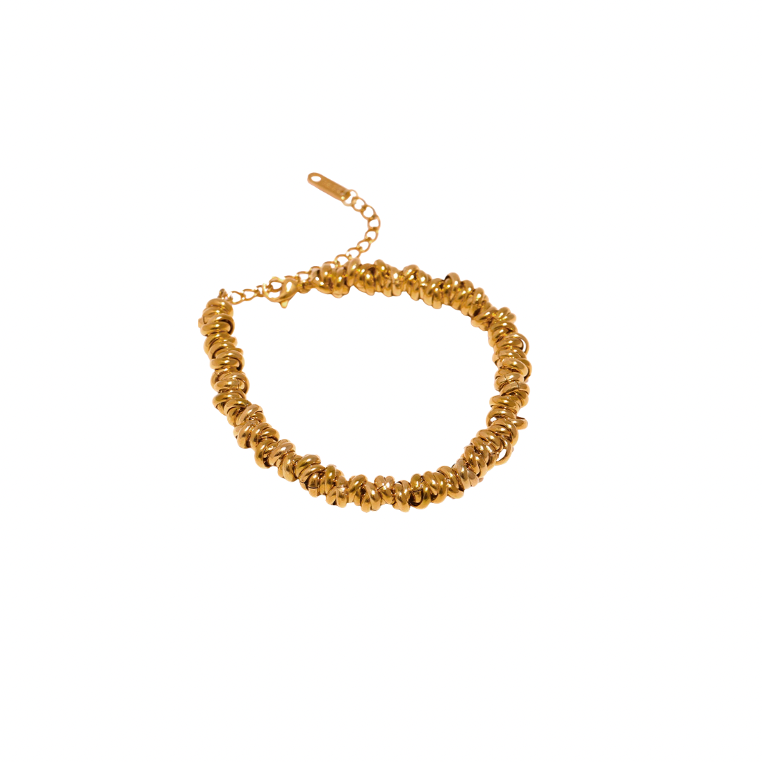 Gold chunky bracelet