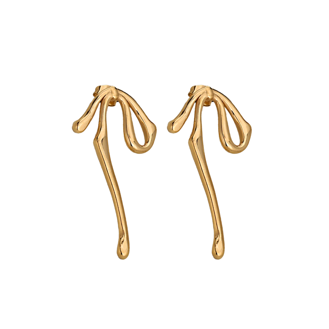 Long gold bows