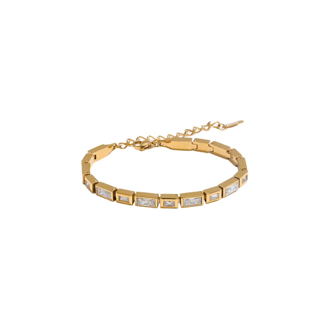 Gold diamond bracelet