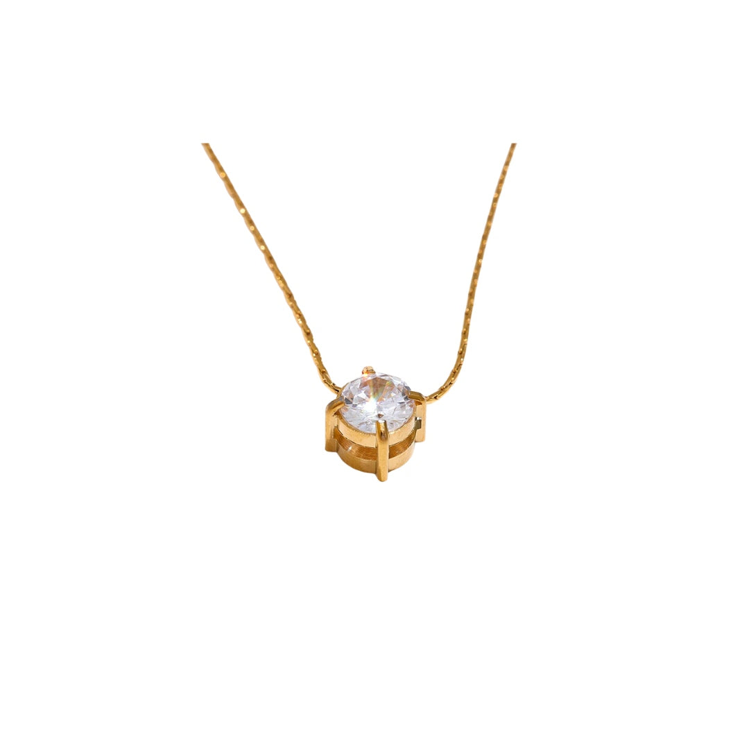 Gold diamond necklace