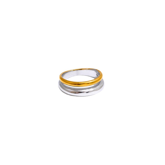 Gold/ silver double ring