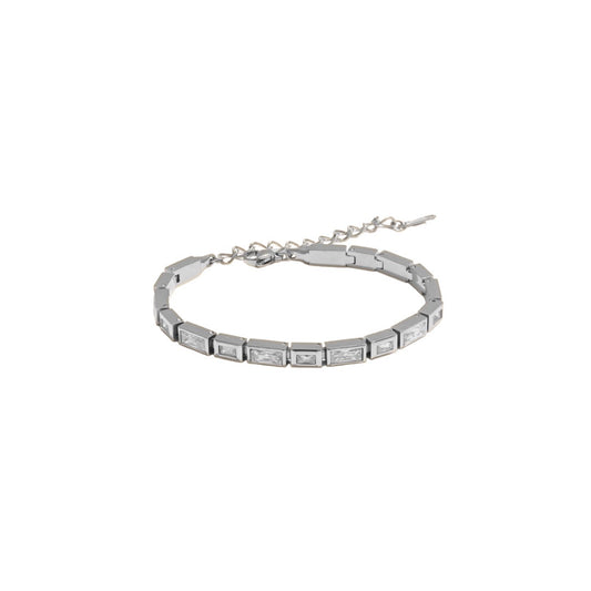 Silver diamond bracelet