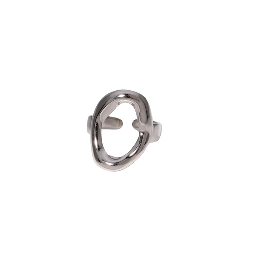Silver circle ring