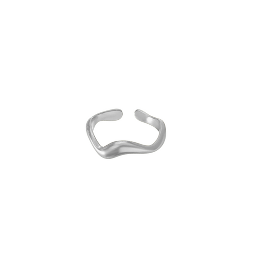 Irregular silver ring