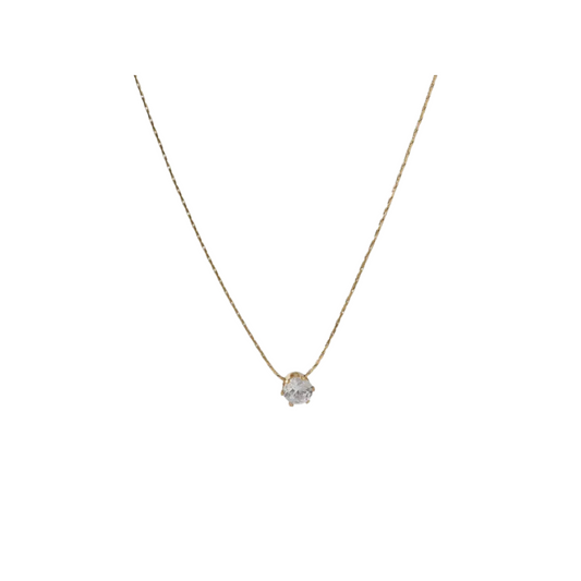Diamond gold necklace