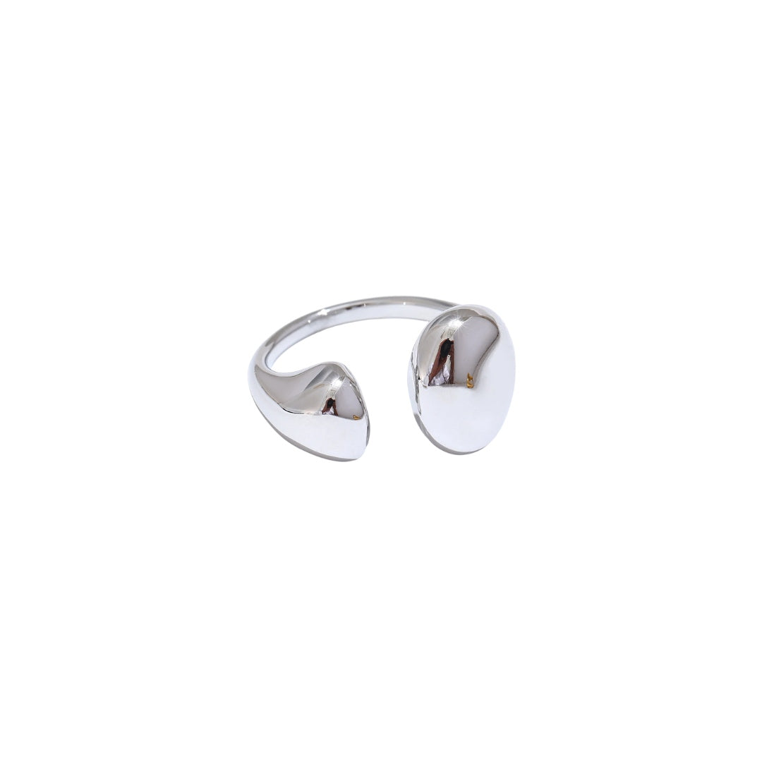 Silver chunky ring