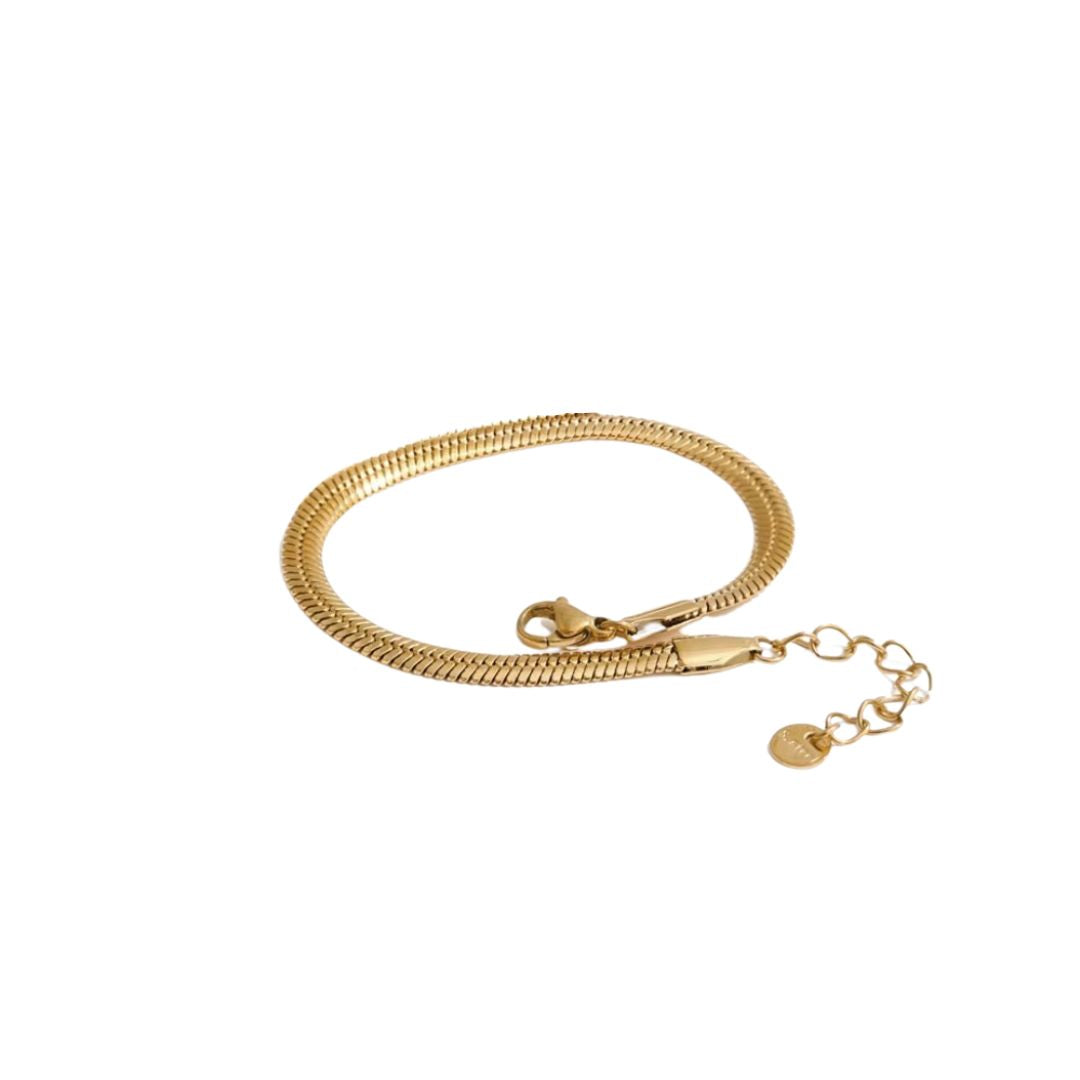 Gold snake bracelet