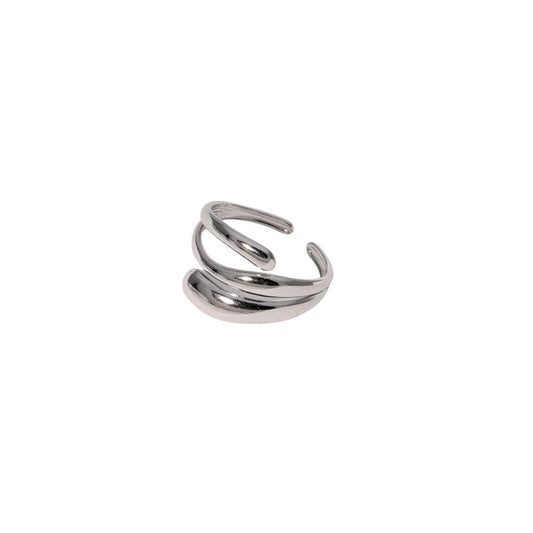Silver triple ring