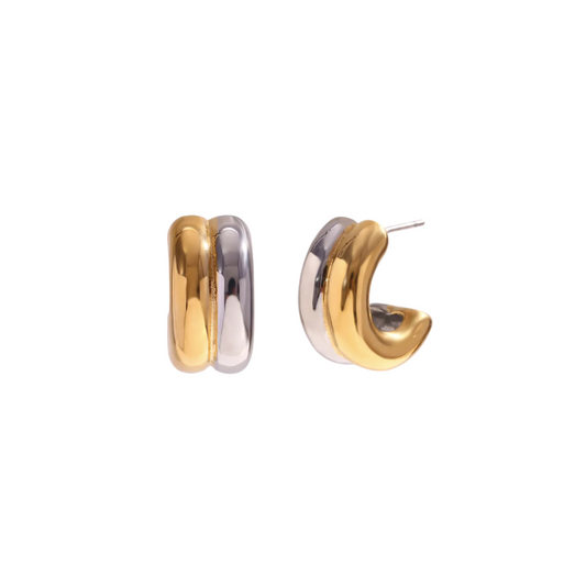 Double Gold/Silver earrings