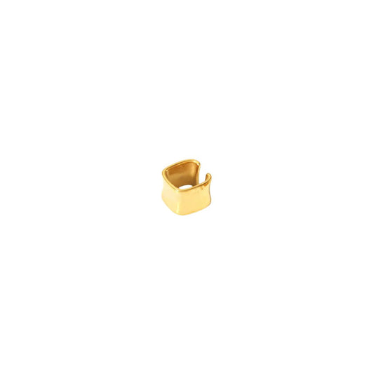 Gold square ear cuff