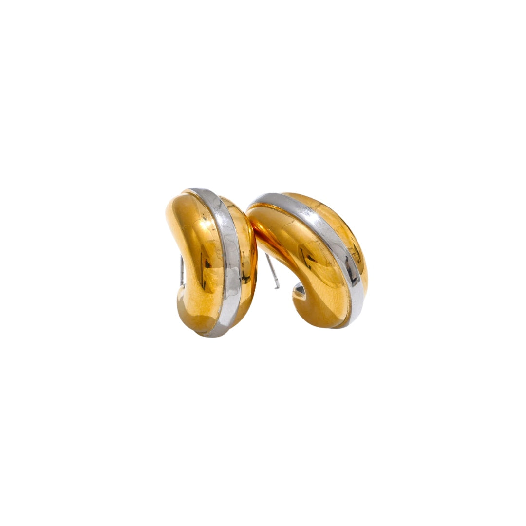 Gold/ silver drop earrings