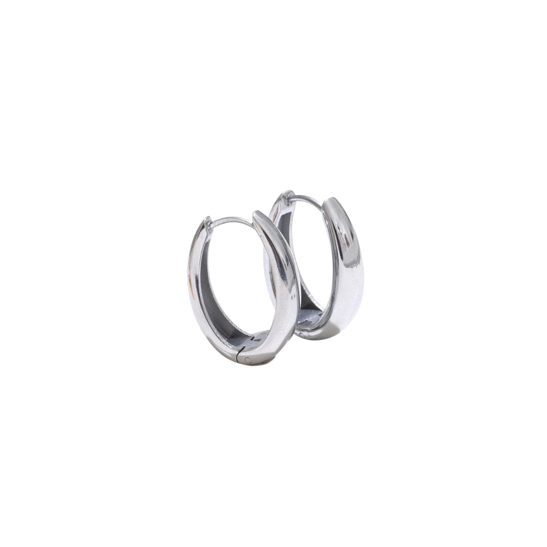 Silver thin earrings