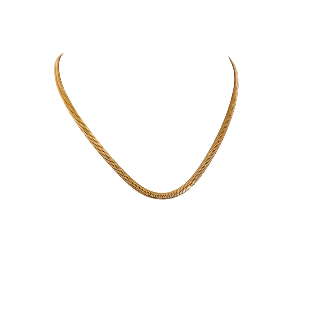 Gold snake necklace